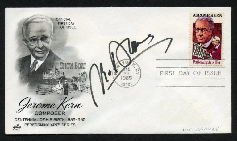 Vic Damone d2018 signed autograph auto Singer You're Breaking My Heart FDC