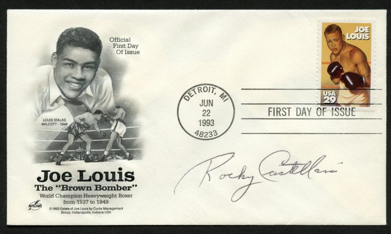 Rocky Castellani d2008 signed autograph auto Middleweight Boxer First Day Cover