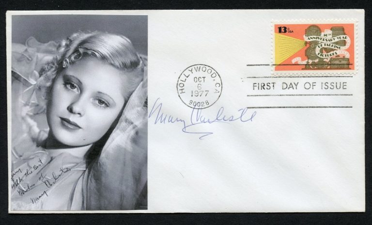 Mary Carlisle d2018 signed autograph Actress Dancer Musical Comedy Films FDC