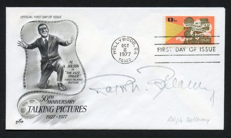 Ralph Bellamy d1991 signed autograph auto Actor The Awful Truth First Day Cover