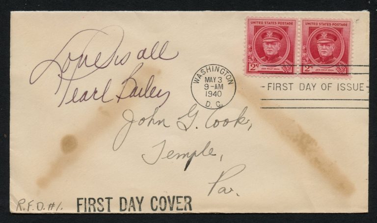 Pearl Bailey d1990 signed autograph auto Actress Hello, Dolly Postal Cover FDC