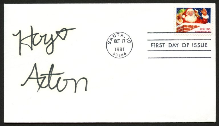 Hoyt Axton d1999 signed autograph auto Singer Joy to the World Postal Cover FDC