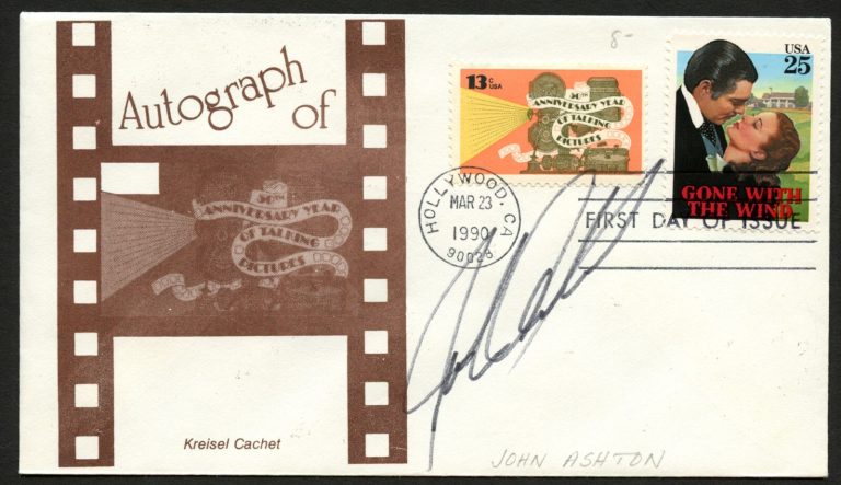 John Ashton signed autograph auto Actor Willie Garr on Dallas Postal Cover FDC