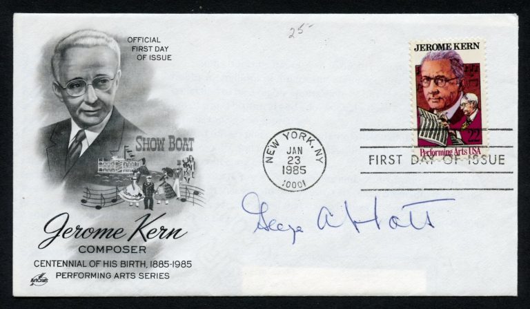 George Abbott d1955 signed autograph auto Producer The Fall Guy Postal Cover FDC
