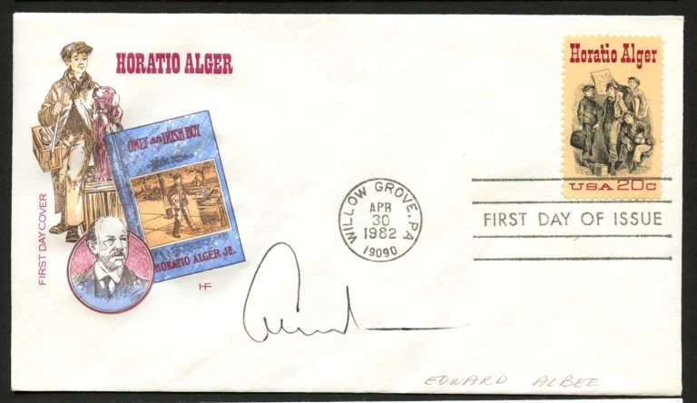 Edward Albee d2016 signed autograph auto Playwright The Zoo Story Postal Cover