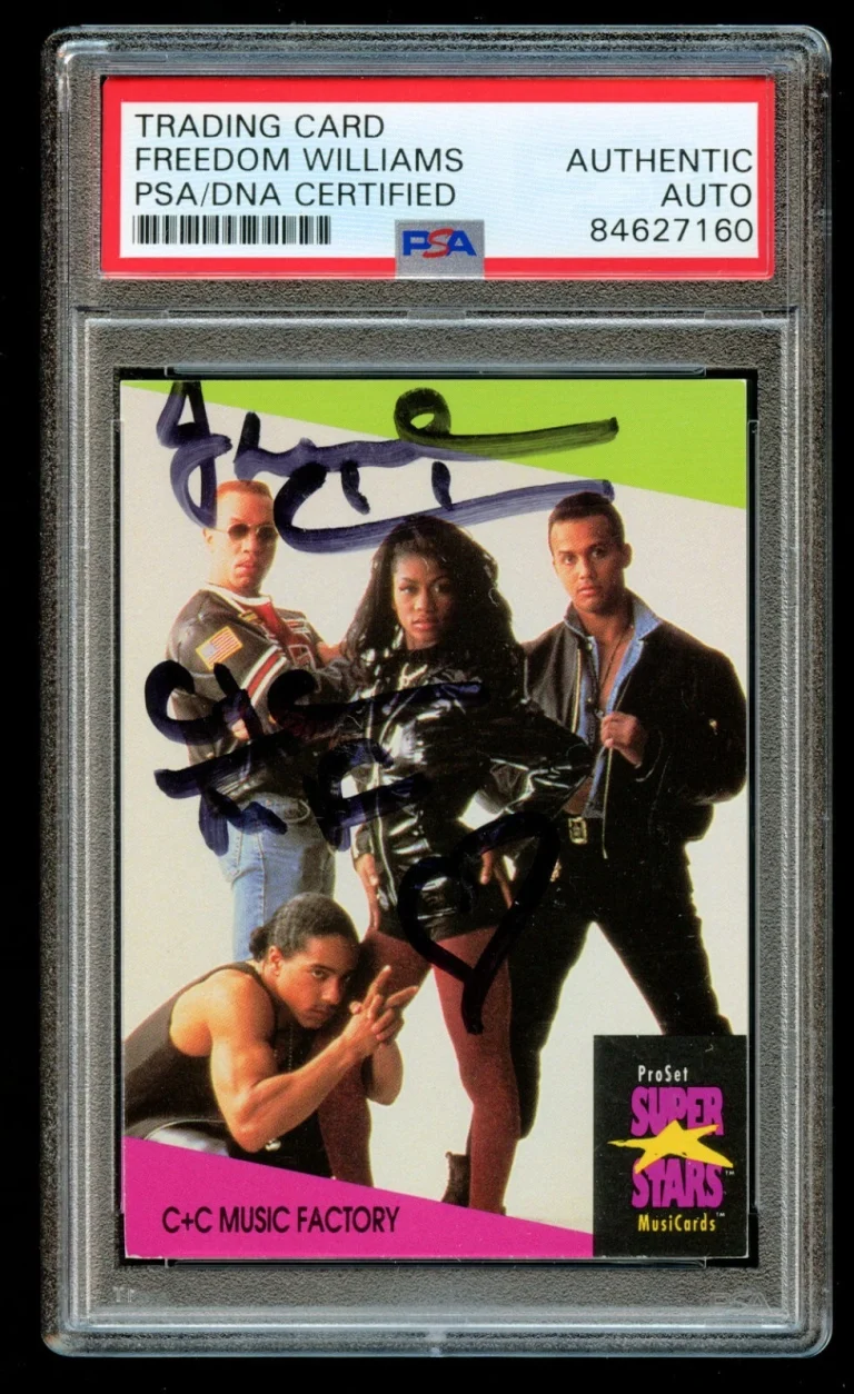 Freedom Williams #266 signed autograph 1991 Pro Set Card C&C Music Factory PSA