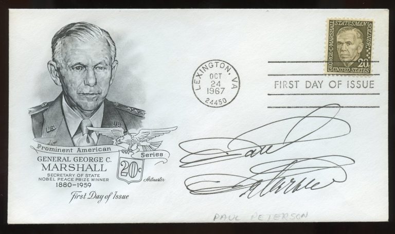 Paul Peterson signed autograph Actor as Jeff Stone on The Donna Reed Show FDC
