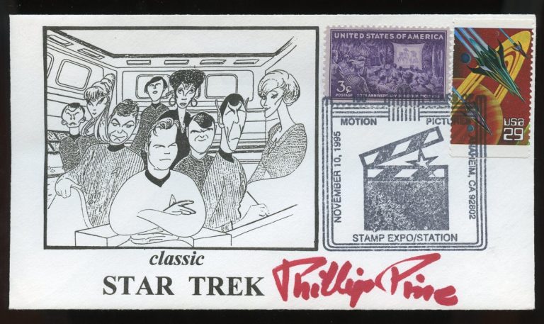 Phillip Pine d2006 signed autograph auto Actor Writer Film Director Producer FDC