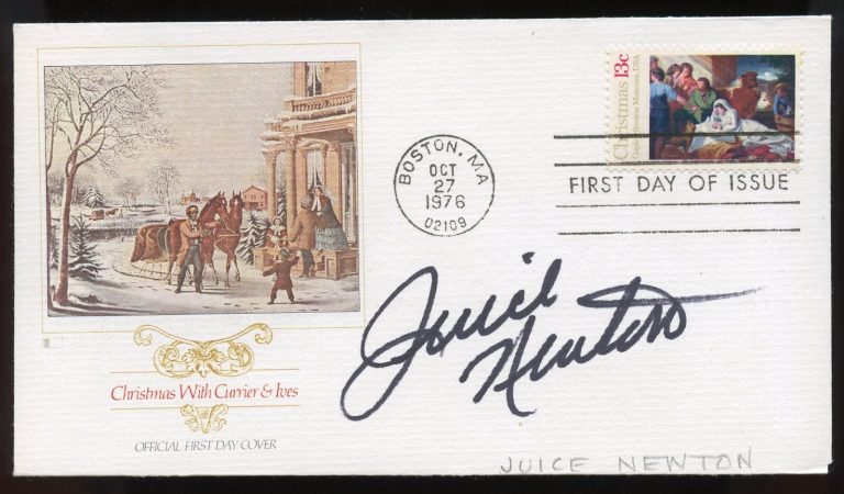 Juice Newton d2010 signed auto American Singer Songwriter Juice, Quiet Lies FDC