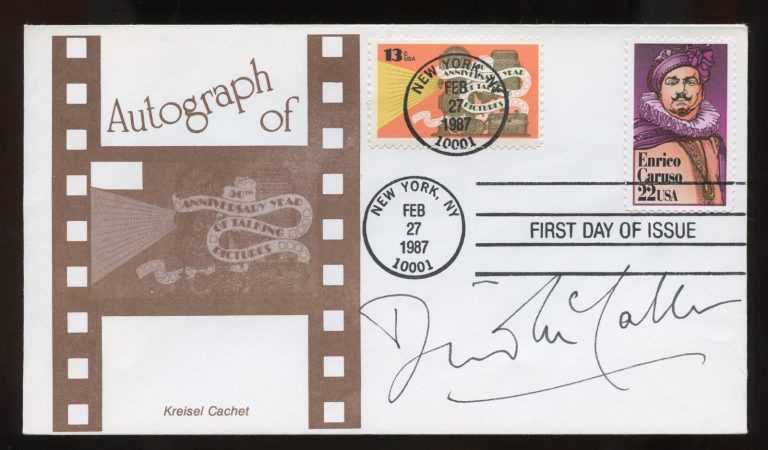 David McCalden d1990 signed autograph British Political Far-Right Activist FDC