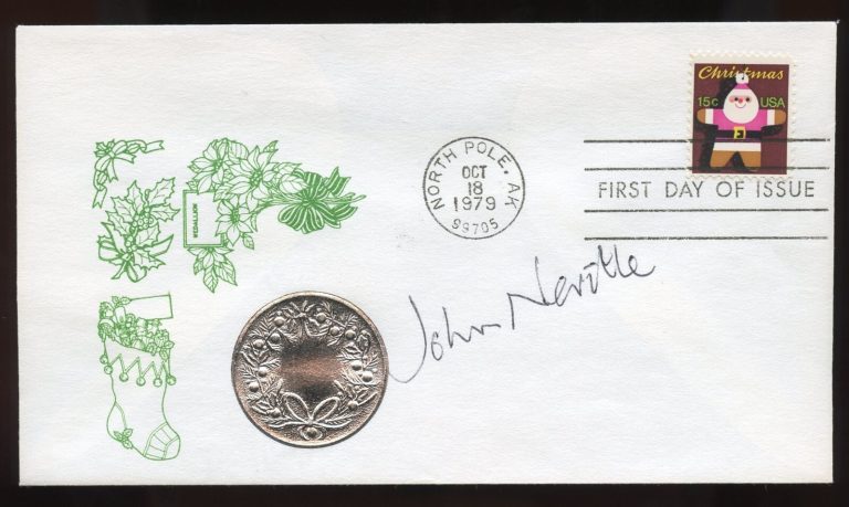 John Neville d2011 signed autograph Actor The Adventures of Baron Munchausen FDC