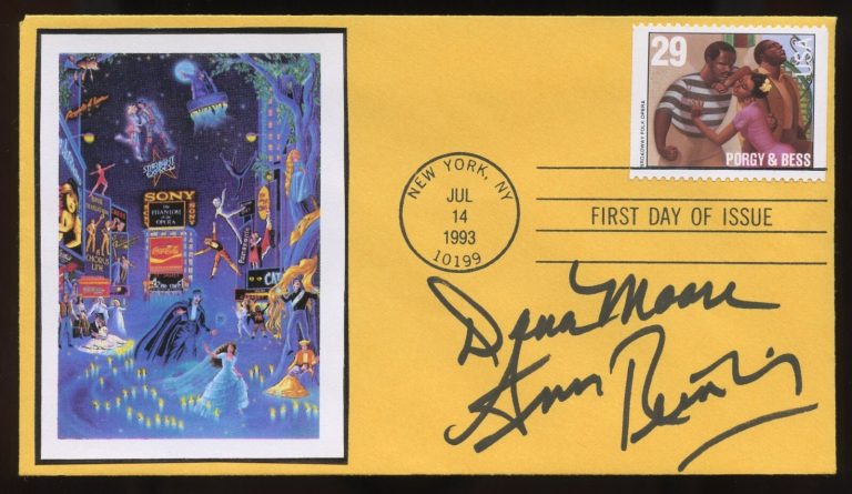Question Dana Moore & Ann Reinking d2020 signed autograph Actress FDC
