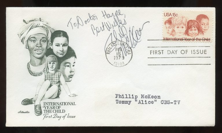 Phillip McKeon d2019 signed autograph American Actor as Tommy Hyatt on Alice FDC