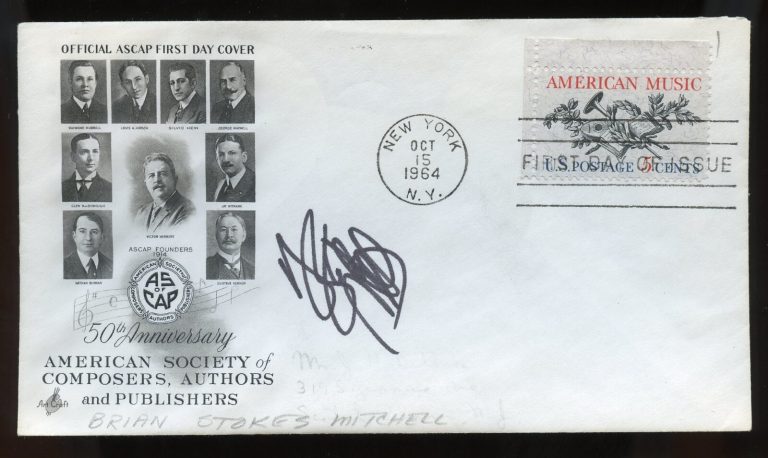 Brian Stokes Mitchell signed autograph American Actor Singer Broadway Theatr FDC