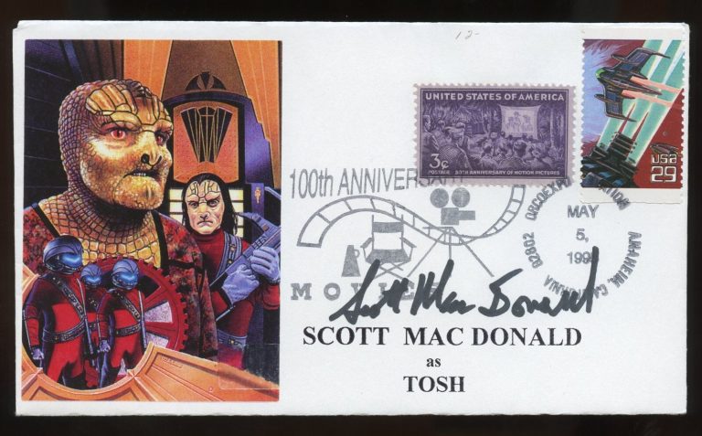 Scott Mac Donald signed autograph American Actor Captain Manning Threshold FDC