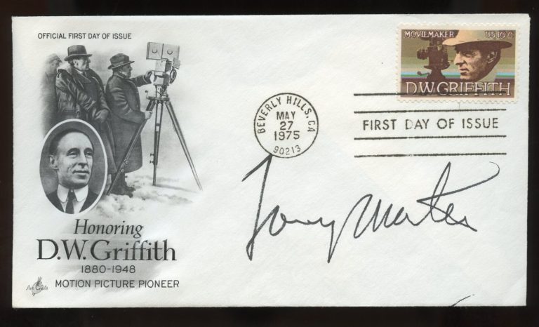 Tony Martin d2012 signed autograph auto American Actor Singer I Love Paris FDC