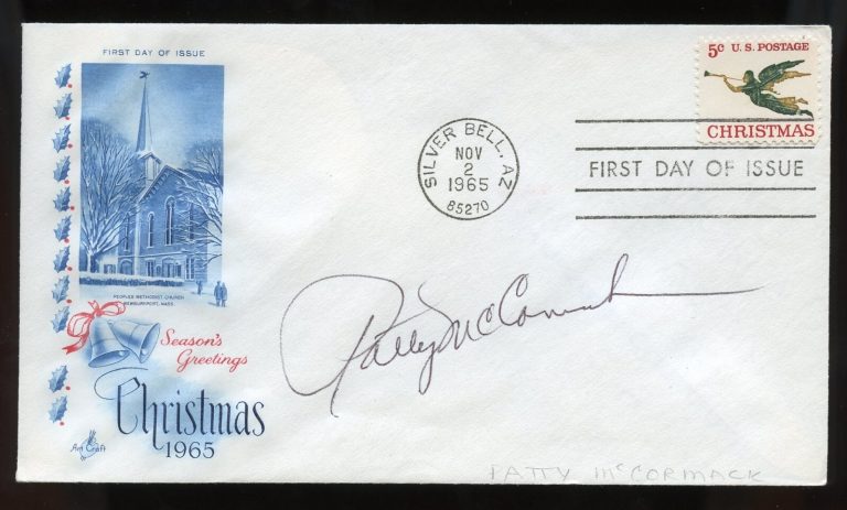 Patty McCormack signed autograph Actress as Rhoda Penmark on The Bad Seed FDC