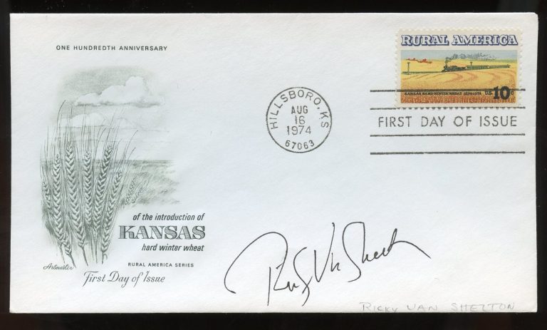 Ricky Van Shelton signed autograph American Country Music Artist Rockin Year FDC