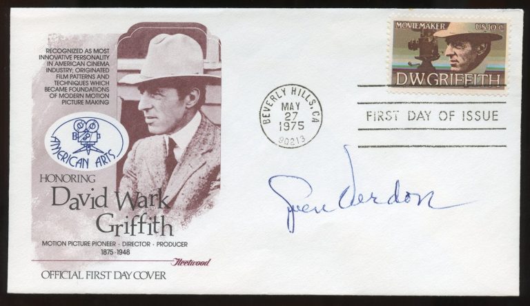 Gwen Verdon d2000 signed autograph American Actress Dancer Musical Comedy FDC