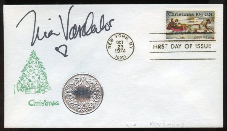 Nia Vandalos signed autograph auto Canadian Actress My Big Fat Greek Wedding FDC