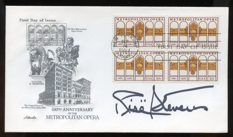 Rise Stevens d2013 signed autograph American Actress Operatic Mezzo-Soprano FDC