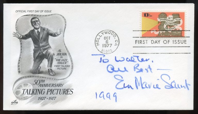 Eva Marie Saint signed autograph auto American Actress TV Film Theater FDC