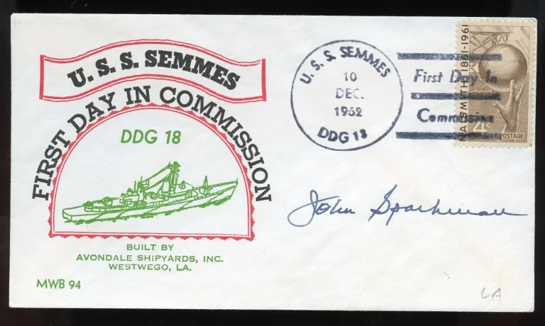 John Sparkman d1985 signed autograph American Jurist & Politician Alabama FDC