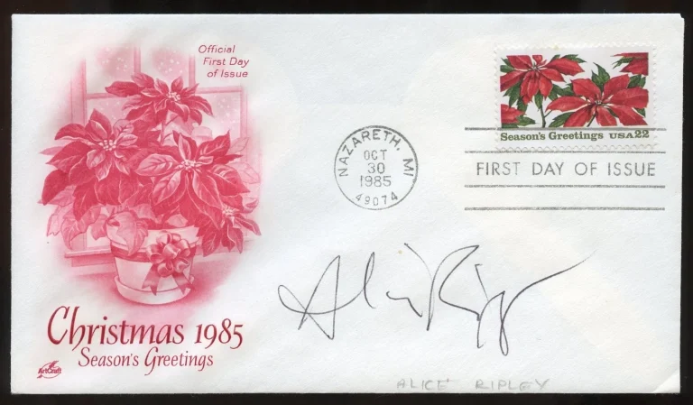 Alice Ripley d1962 signed autograph American Singer Actress in Side Show FDC