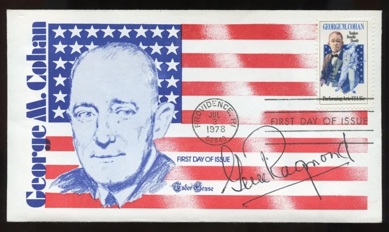 Gene Raymond d1998 signed autograph auto American Film TV & Stage Actor FDC