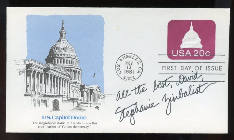Stephanie Zimbalist signed autograph Actress as Laura in Remington Steele FDC