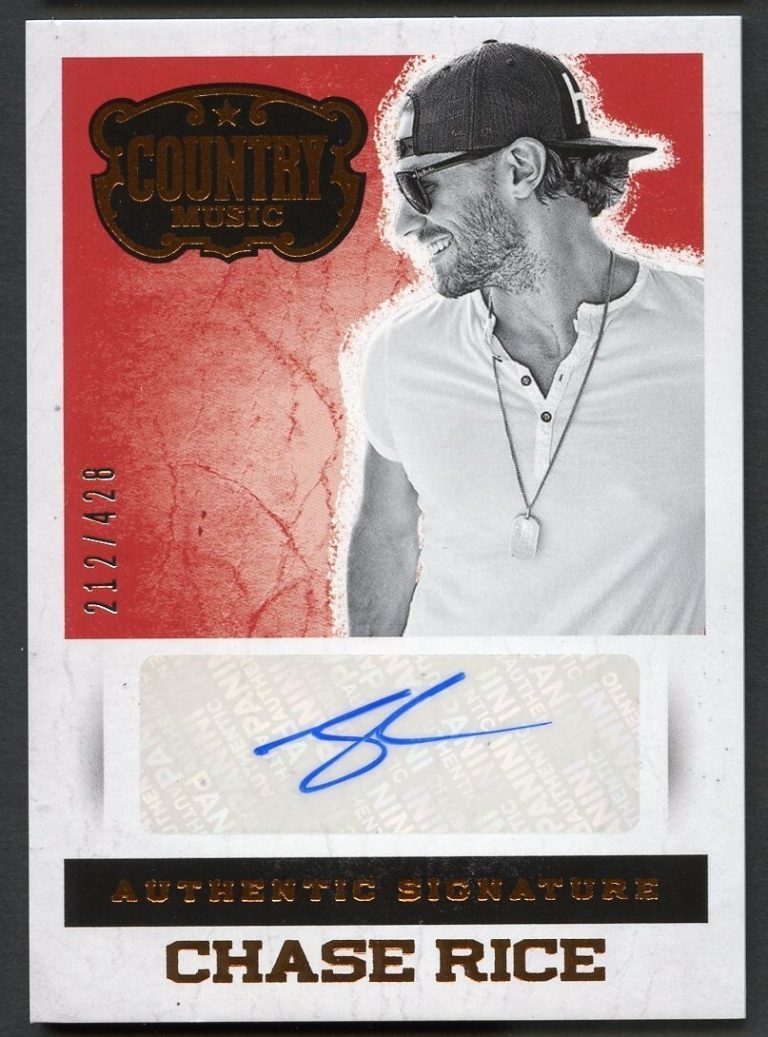 Chase Rice #S-CR signed autograph auto 2014 Panini Country Music Card 212/428