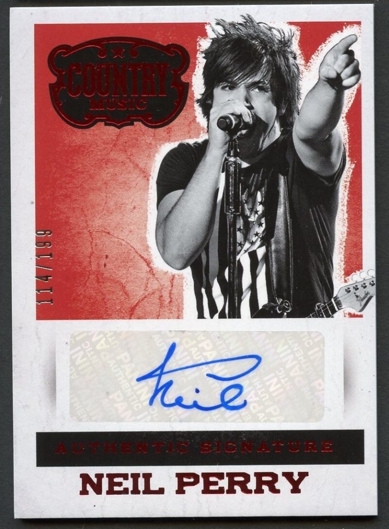 Neil Perry #S-NP signed autograph auto 2014 Panini Country Music Card 114/199