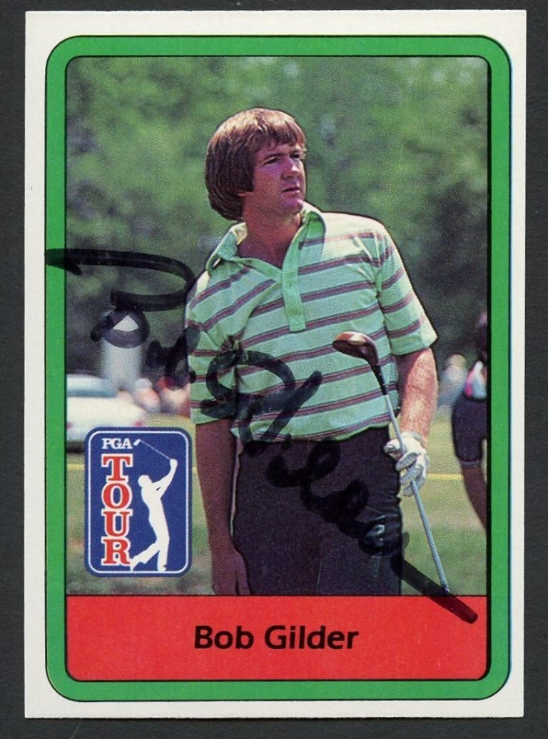Bob Gilder #59 signed autograph auto 1982 Donruss Golf Trading Card