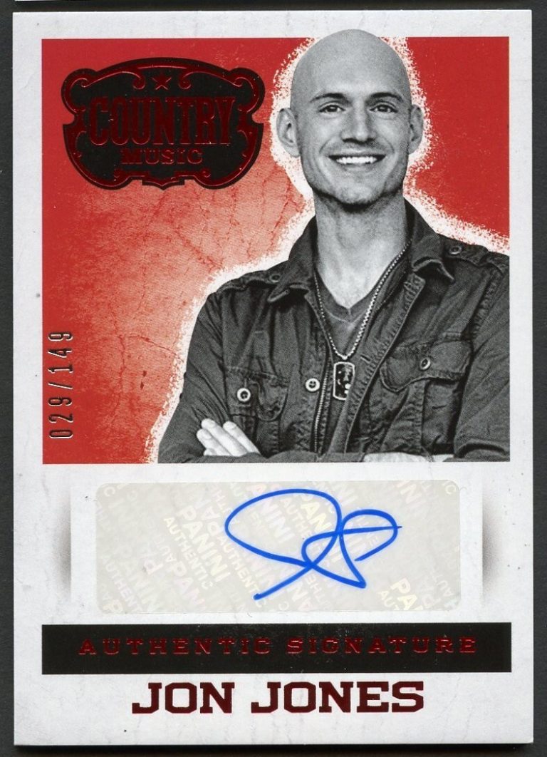 Jon Jones #S-JOJ signed autograph auto 2014 Panini Country Music Card 029/149