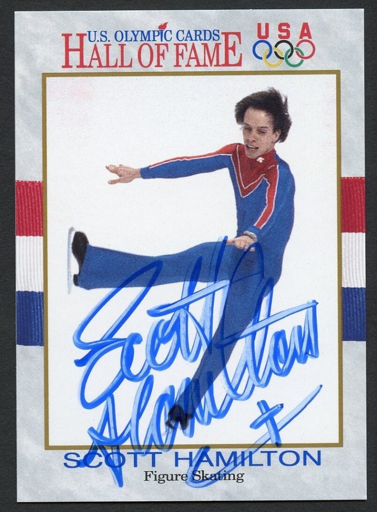 Scott Hamilton #46 signed autograph auto 1991 Impel Olympic Hall of Fame Card