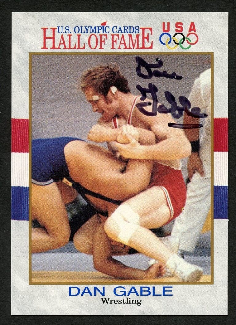 Dan Gable #32 signed autograph auto 1991 Impel Olympic Hall of Fame Card