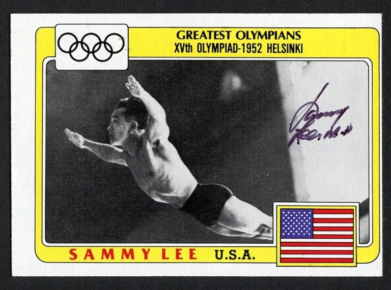 Sammy Lee #24 signed autograph auto 1983 Topps Greatest Olympians Card