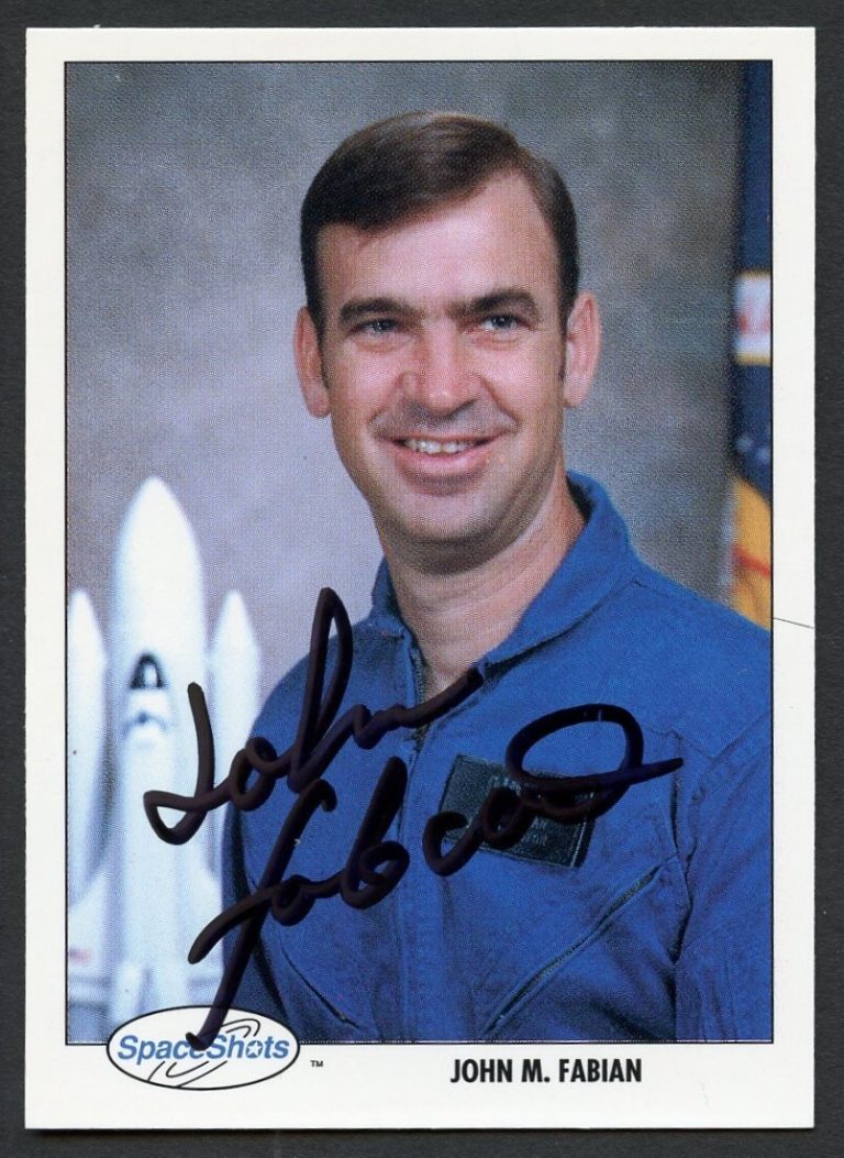 John M. Fabian signed autograph auto Space Shots Trading Card NASA