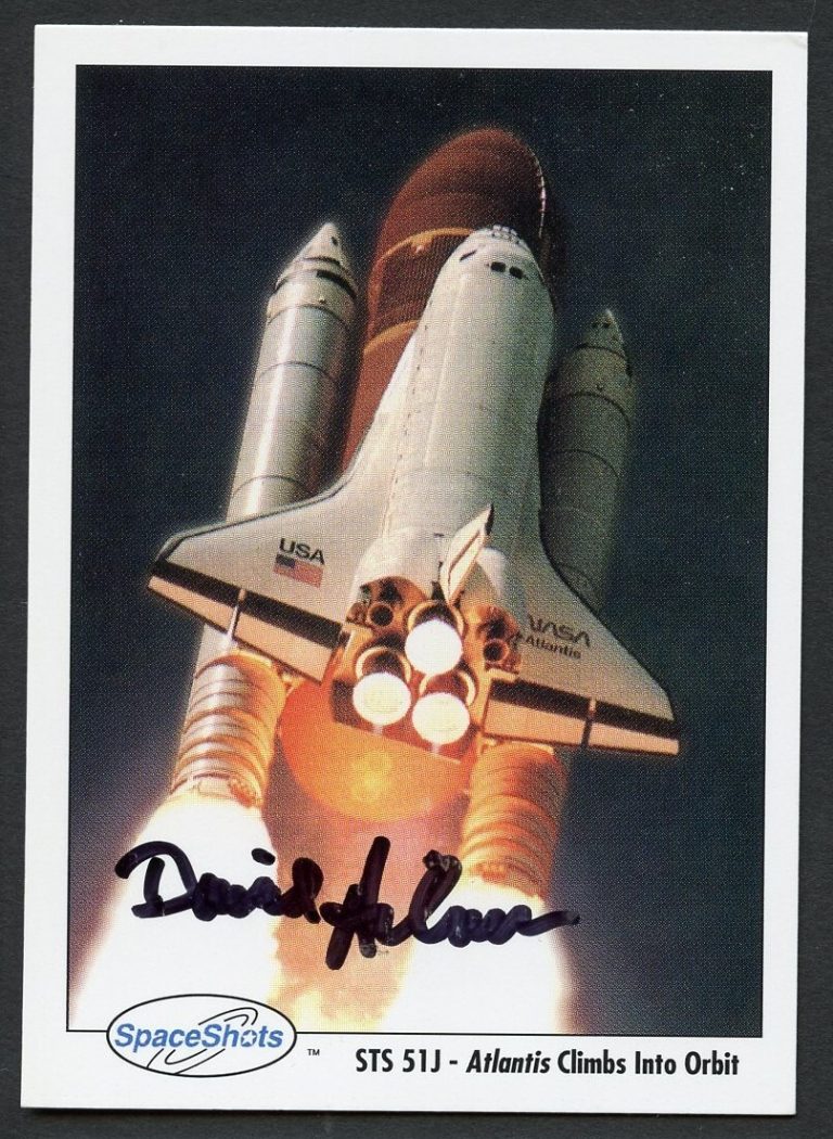 David Hilmers signed autograph auto Space Shots Trading Card NASA