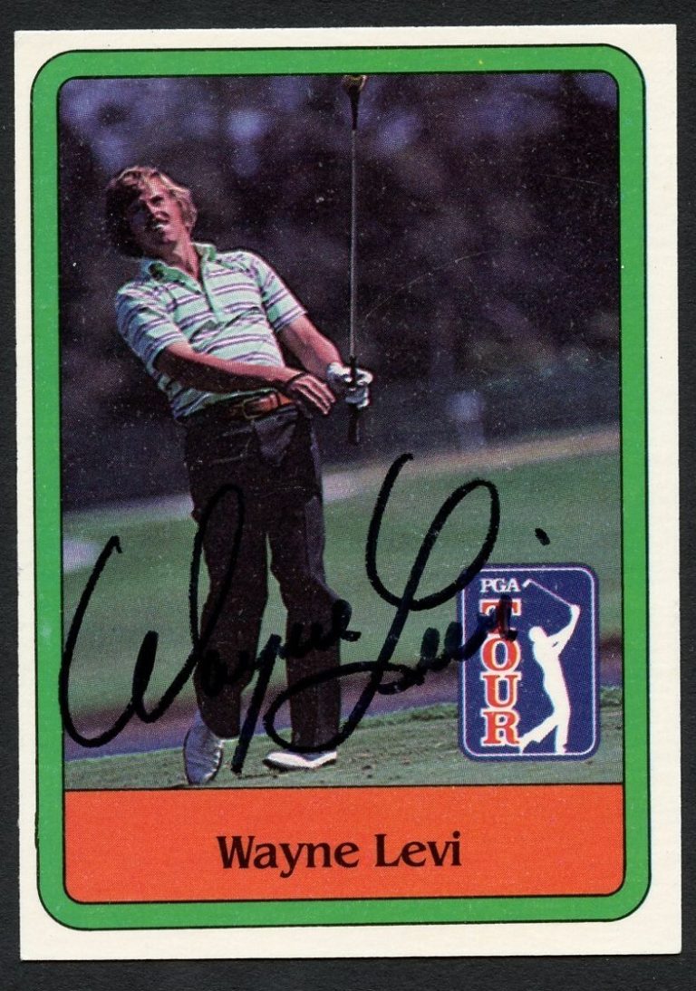 Wayne Levi #32 signed autograph auto 1981 Donruss Golf Trading Card