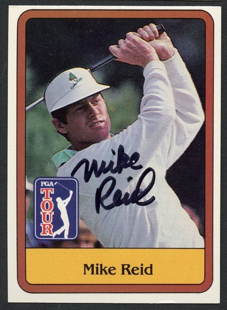 Mike Reid #9 signed autograph auto 1981 Donruss Golf Trading Card