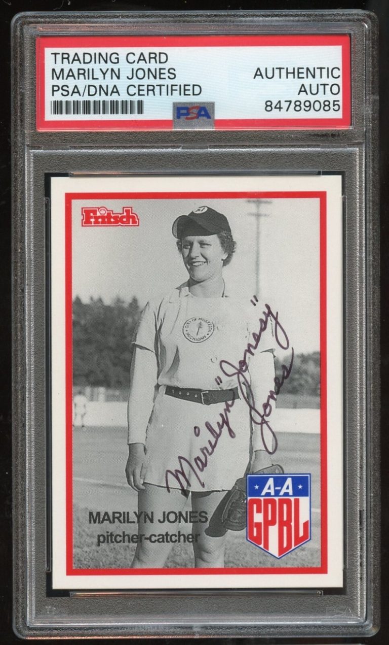 Marilyn Jones #96 signed autograph auto 1995-96 FRITSCH AAGPBL PSA Slabbed