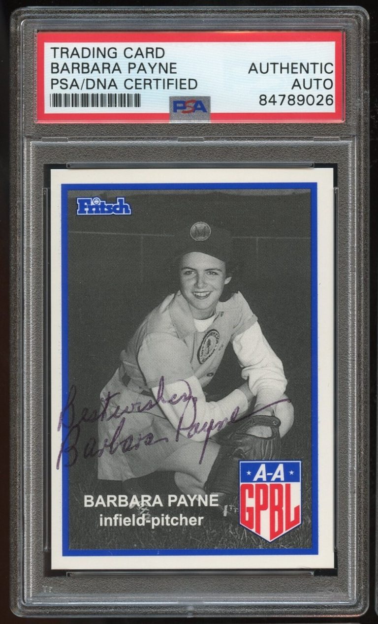 Barbara Payne #148 signed autograph auto 1995-96 FRITSCH AAGPBL PSA Slabbed