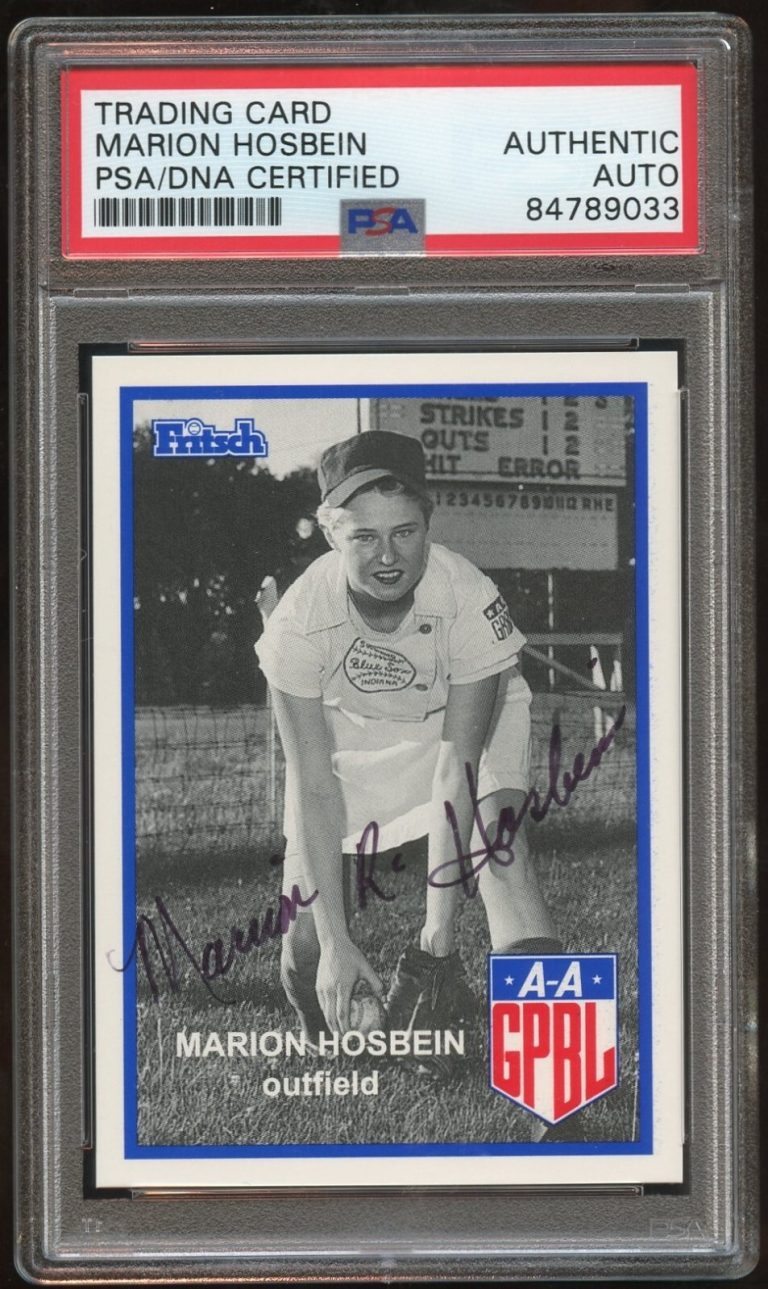Marion Hosbein #86 signed autograph auto 1995-96 FRITSCH AAGPBL PSA Slabbed