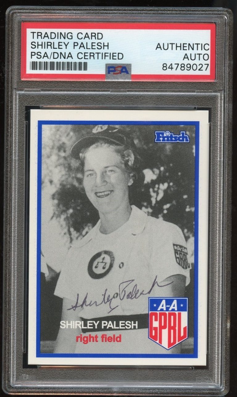 Shirley Palesh #146 signed autograph auto 1995-96 FRITSCH AAGPBL PSA Slabbed