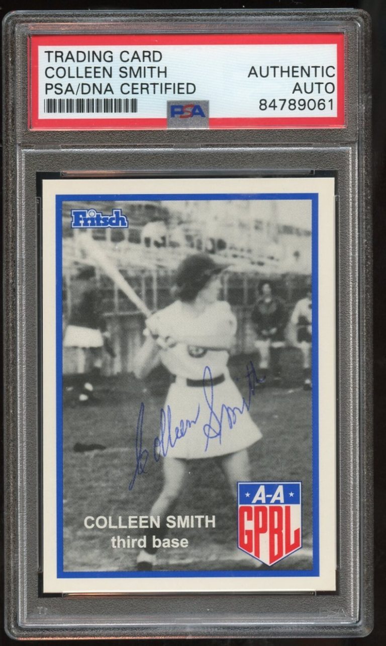 Colleen Smith #187 signed autograph auto 1995-96 FRITSCH AAGPBL PSA Slabbed