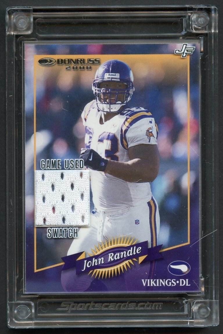 John Randle 2022 Jersey Fusion Edition Football Card Vikings