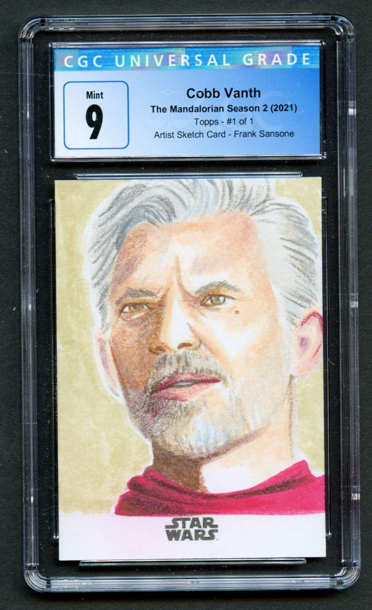 Cobb Vanth Artist Sketch Card Frank Sansone  2021 The Mandalorian Season 2 CGC 9
