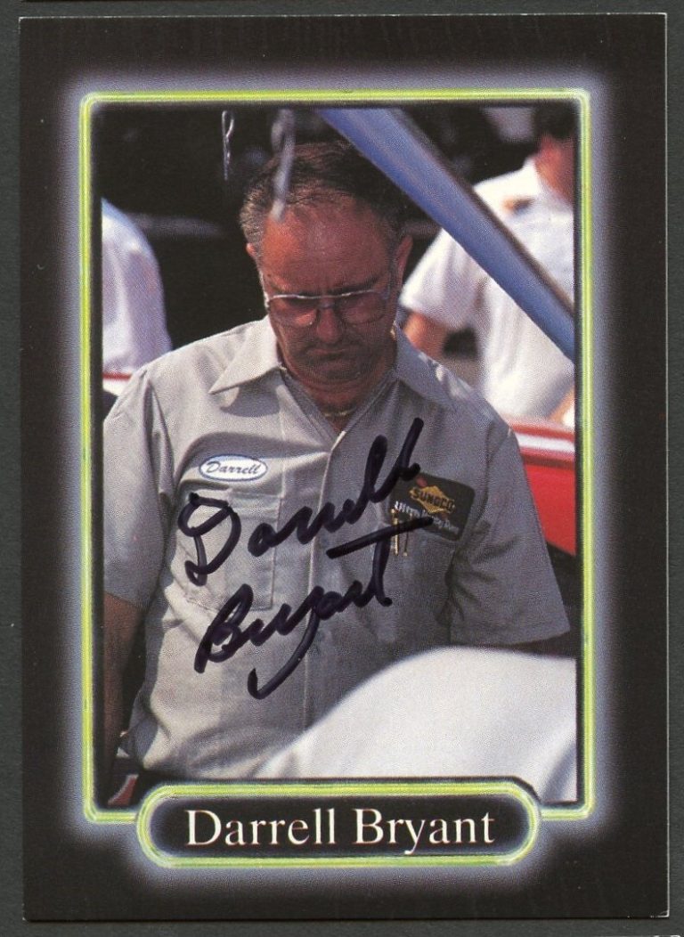 Darrell Bryant #79 signed autograph auto 1990 Maxx NASCAR Racing Trading Card