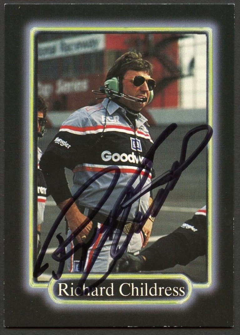 Richard Childress #45 signed autograph auto 1990 Maxx NASCAR Racing Trading Card